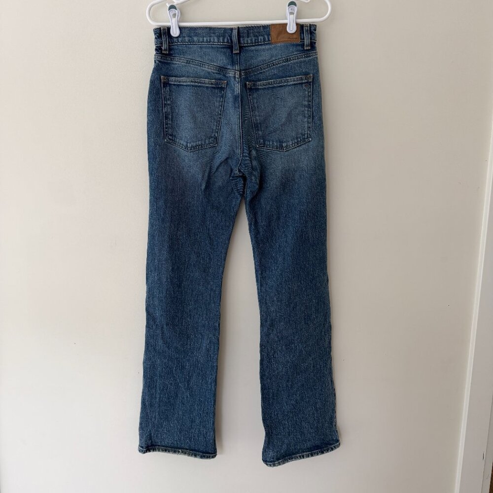 Madewell Medium Blue Relaxed Bootcut Denim Jeans - Picture 2 of 9